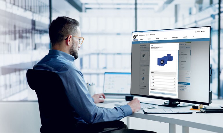 myNORD user configuring product online